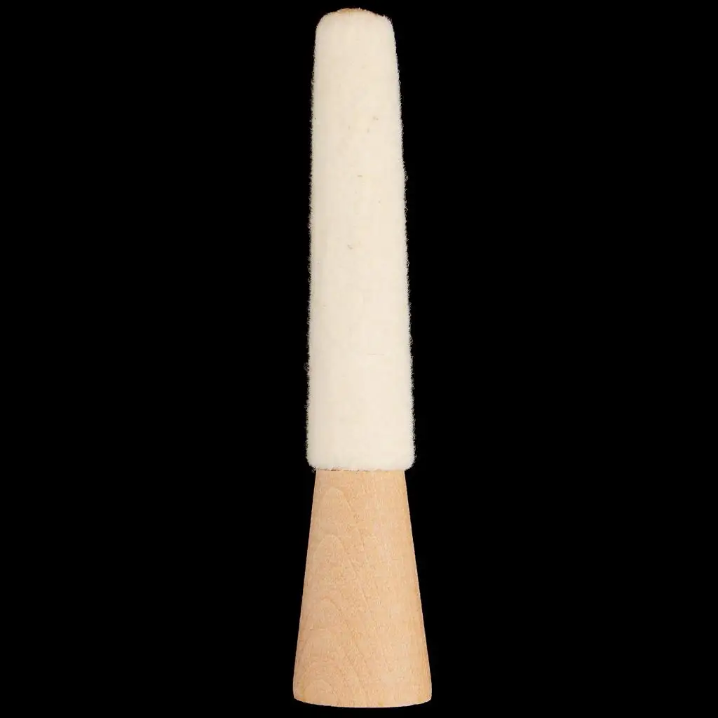 

Mounted Felt Buffing Cone Type on Wooden Inside Ring Jewelry Polishing Tool