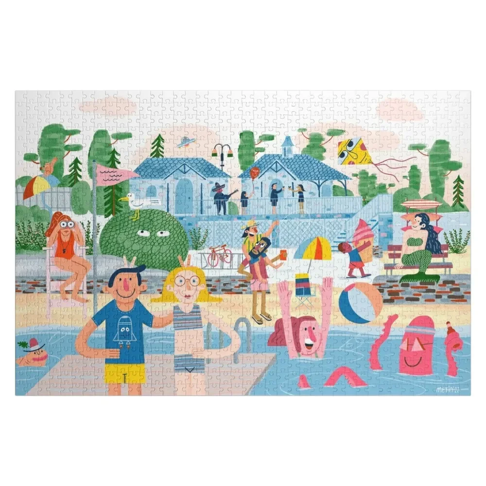 

Beach Club Jigsaw Puzzle Personalized Baby Toy With Personalized Photo Custom Name Child Toy Puzzle