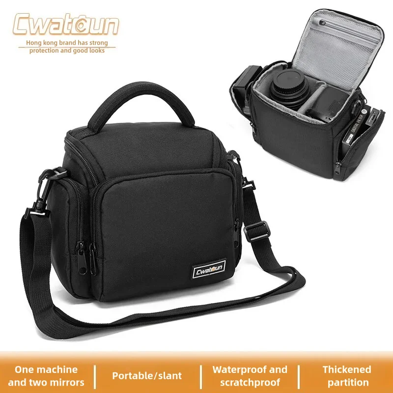 

Cwatcun Camera Bag Shoulder Bag for Canon, Fuji, Sony, Nikon Mirrorless DSLR Photography Bag