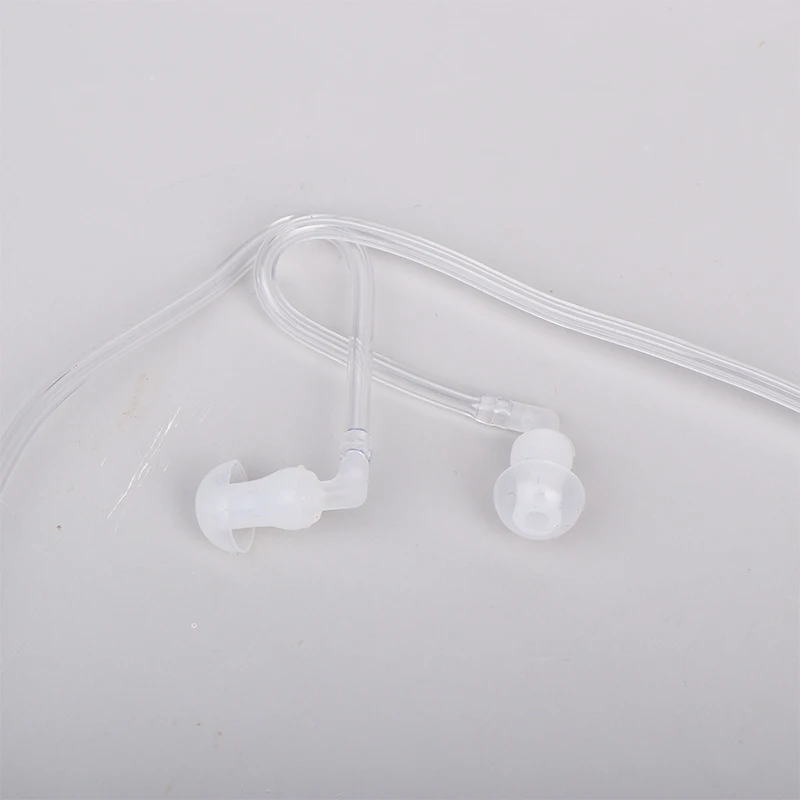 3.5mm Air Tube Earphones With Mic Universal Anti-Radiation Binaural Music Games Earphones For Phone
