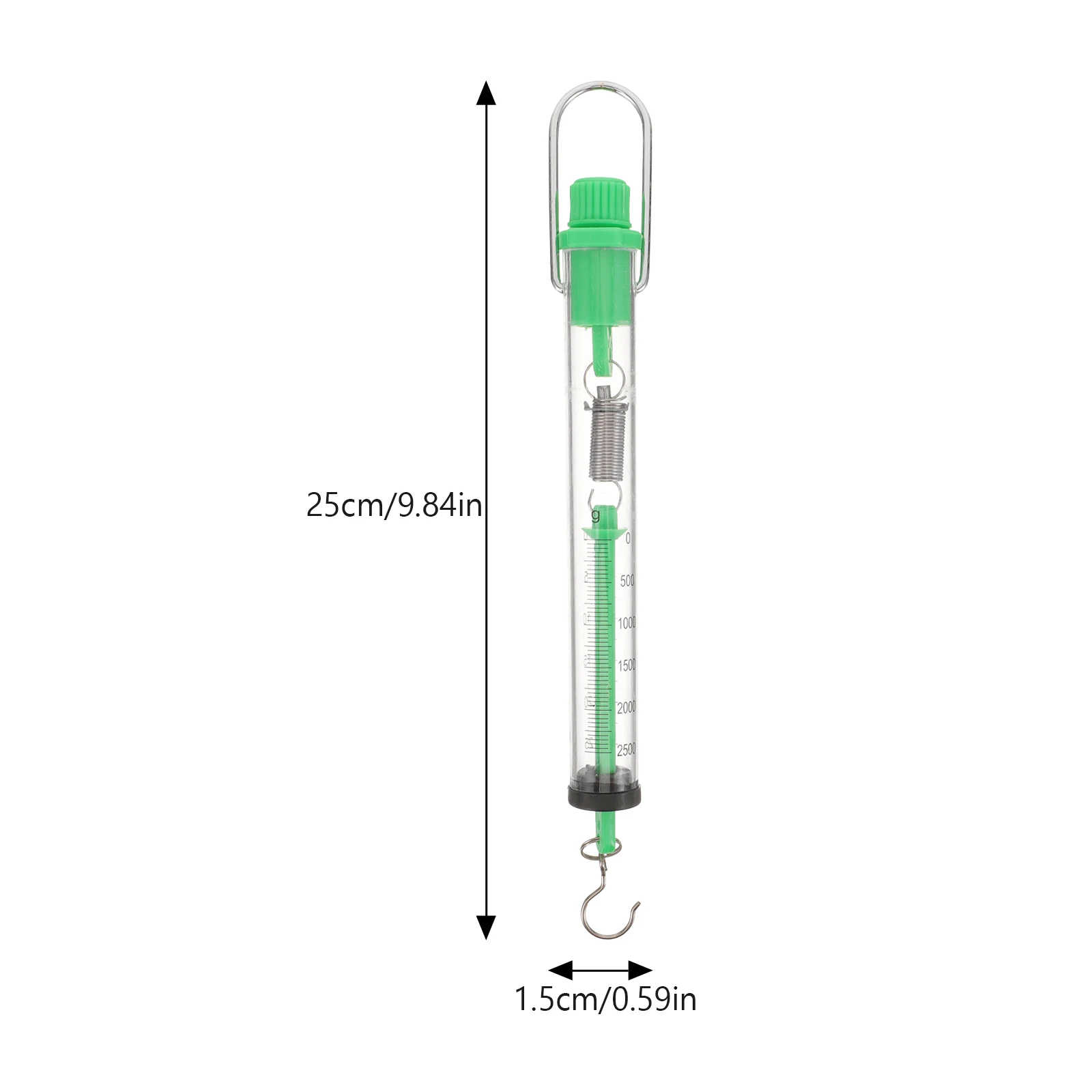 

2pcs Cylinder 25N 2500g Spring Scale Lab Equipment Force Experiment Apparatus Cylinder Dynamometer Weighing Balance