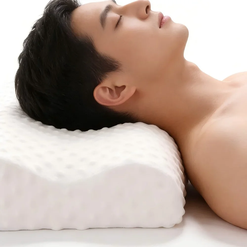 Adjustable Memory Foam Side Sleeping Pillow Orthopedic Curve Neck Support Relieve Neck Shoulder Pain Ergonomic Cervical Support