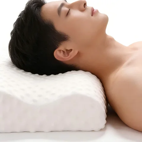Adjustable Memory Foam Side Sleeping Pillow Orthopedic Curve Neck Support Relieve Neck Shoulder Pain Ergonomic Cervical Support