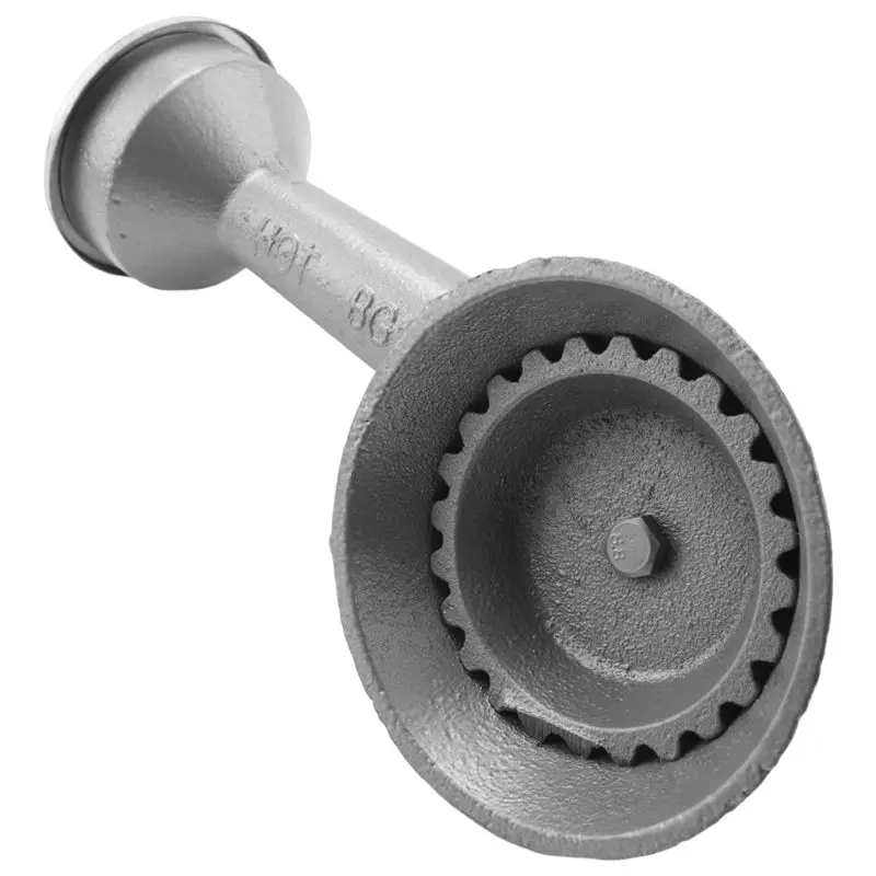CHCH High Pressure Propane Cast-Iron Round Burner Head, Propane Burner Head With Orifice Brass Fitting