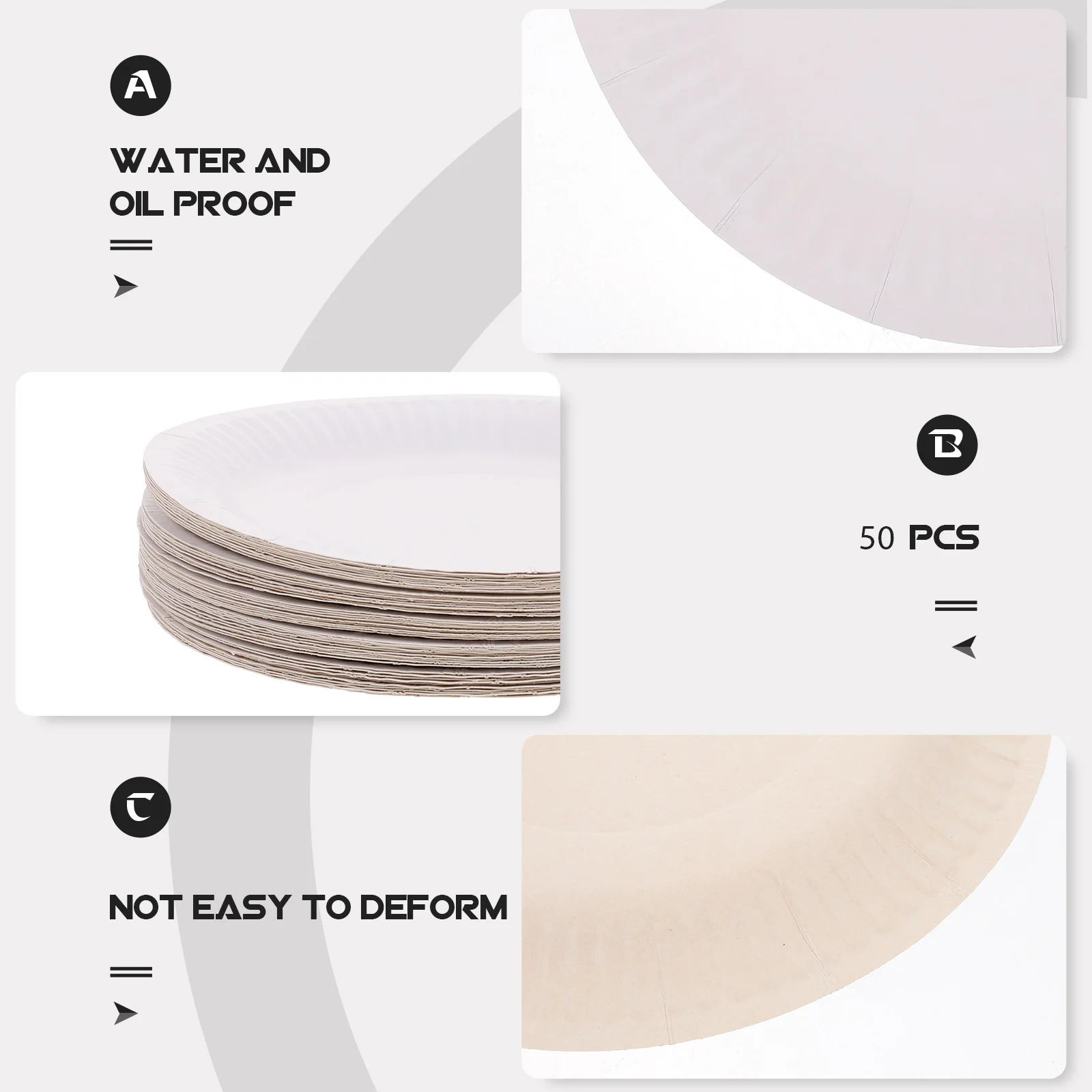 

50Pcs Party Food Trays Painting Materials DIY Graffiti Trays Reliable Material Reasonable Price Creative Works