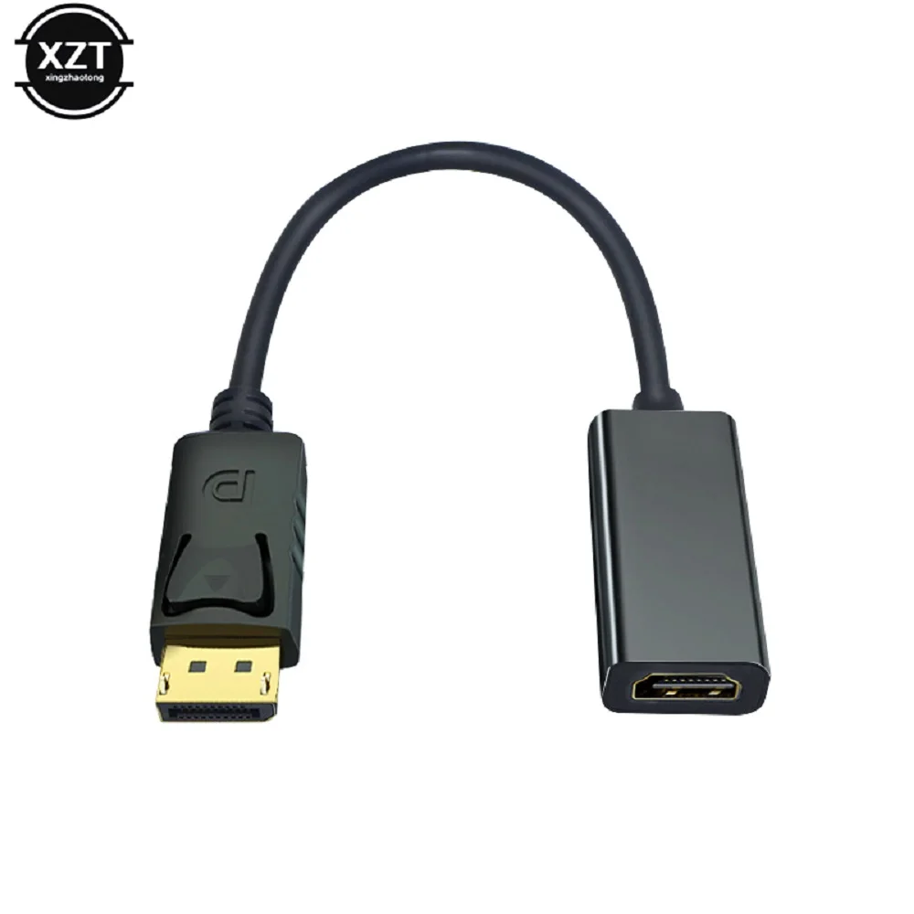 Cable adaptador compatible con HDMI Full HD DP, puerto de pantalla macho a hembra para ASUS/HP/DELL, ordenador portátil, PC, TV, 1080P