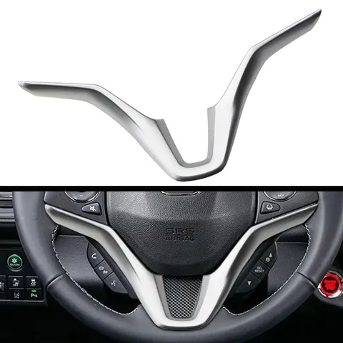 Хромированный Чехол На Руль Из АБС-пластика Для Honda HR-V Vezel 2014-2020, Аксессуар Для Интерьера Автомобиля