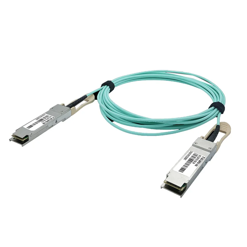 광섬유 액티브 광 케이블 AOC, 100G, QSFP28, OM4