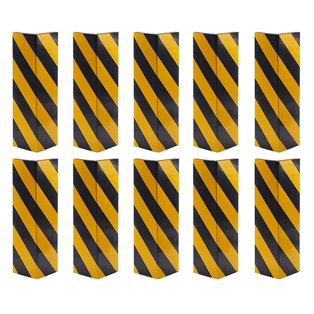 

10 Pcs Car Foam Warning Signs Bumper Door Protection Exterior Anti-Stick Scratch-Resistant Parking Protector