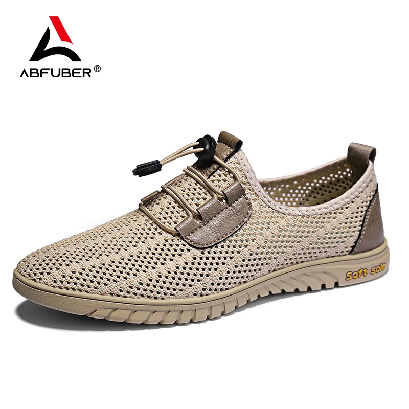 Summer Breathable Casual Men Shoes Business Mesh Dress Shoes Men Sneakers Soft Flats Hot Sale Summer Casual Shoes Moccasins