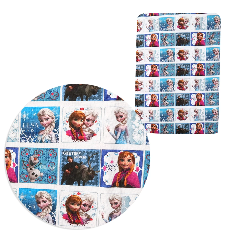 Disney Frozen Elsa Anna Olaf 50*145cm 100% Cotton Fabric Sewing Quilting Fabric Needlework Material DIY Handmade Patchework