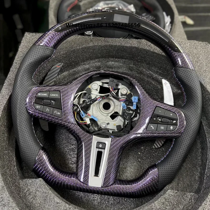 Volantes de Fibra de Carbono para Série 5 6 7 8 G30 G32 G11 G28 G14 G05 G06 G07 F90 F95 F96 F97 Acessórios de Interior para Carros G20 G38