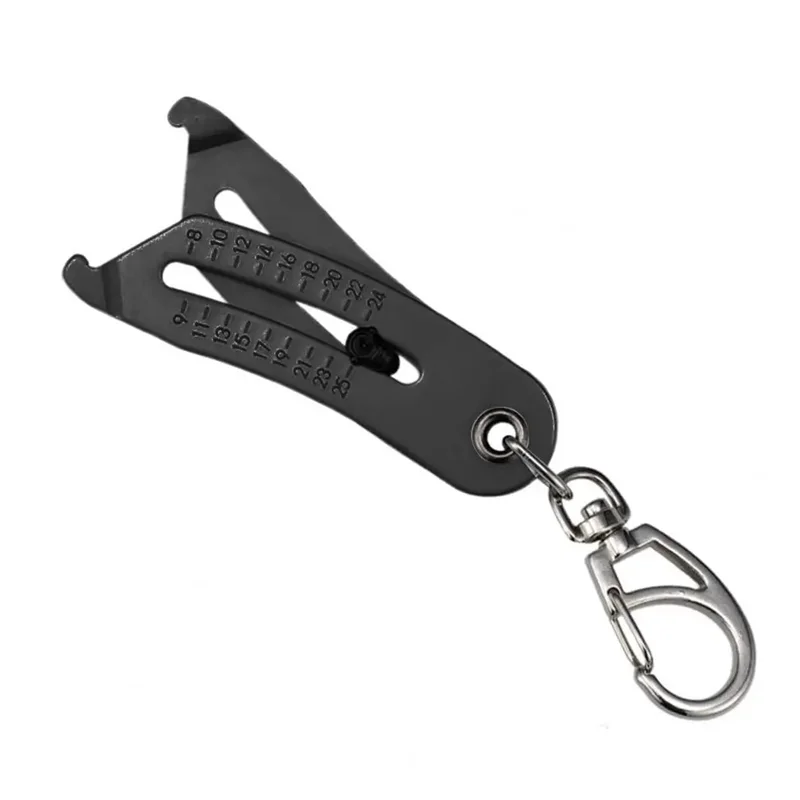 سلسلة مفاتيح محمولة دقيقة لحجم الخيط من ABYO - سلسلة مفاتيح مكتشف بحجم الترباس، أداة تحديد مقياس خيط الجوز والترباس #1