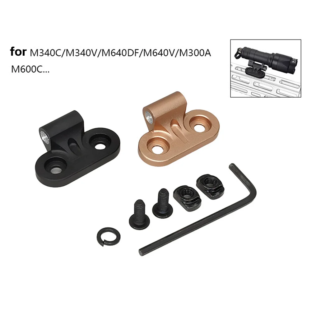 

Тактический фонарь M340C M340V M640DF M640V-DF с угловым откидным креплением MLOK, адаптер-основание для игрушечного оружия QG405S