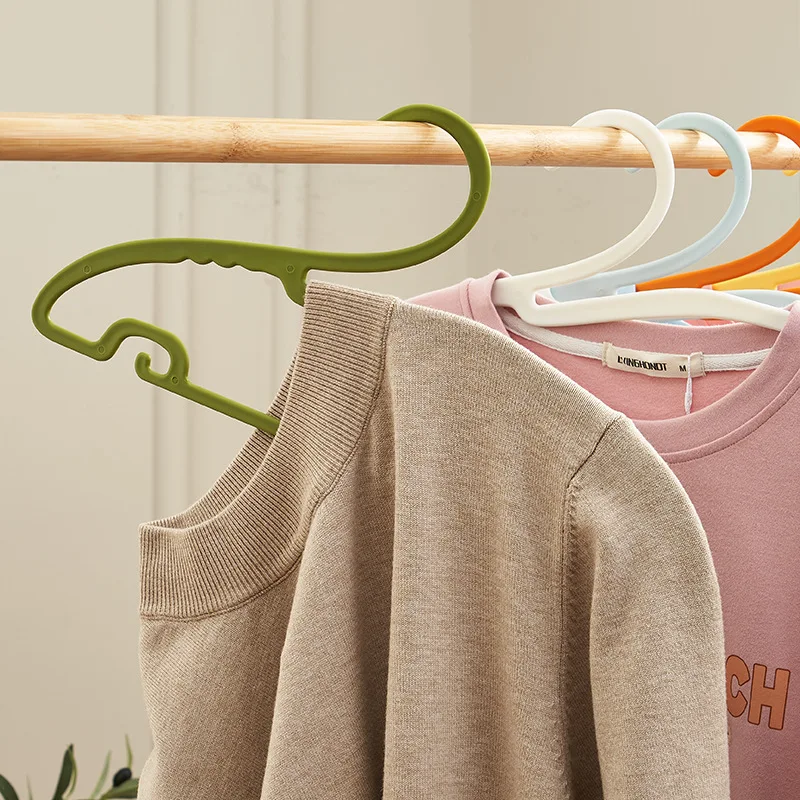 플라스틱 구스넥 옷걸이 칼라 보호대 옷걸이 무봉제 분류 건조용 옷걸이 칼라 보호대