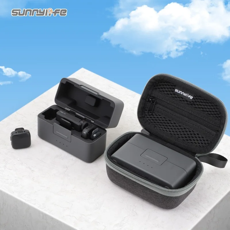 

Sunnylife Mini Carrying Case Wireless Microphone Storage Bag Hard Case Outdoor Traveling Vlog Accessories for Mic Mini