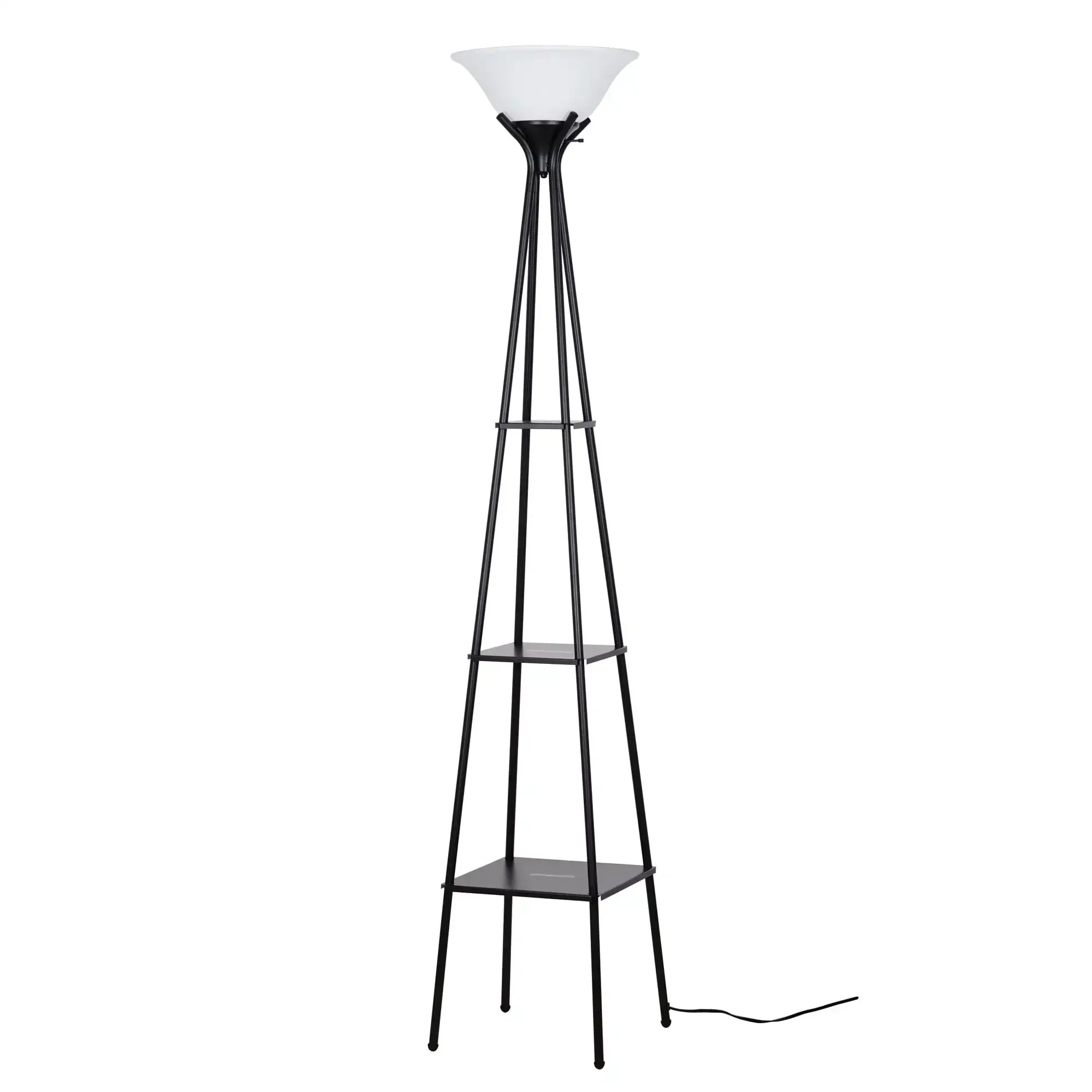 

Bestseller Metal Etagere Floor Lamp, Charcoal Finish