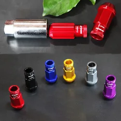 7075-T6 Aluminum Anti-Theft Exterior Trim Parts Jdm Accessories WORK Car Wheel Racing Lug Nuts M12*1.5/1.25 20Pcs Wheel Caps