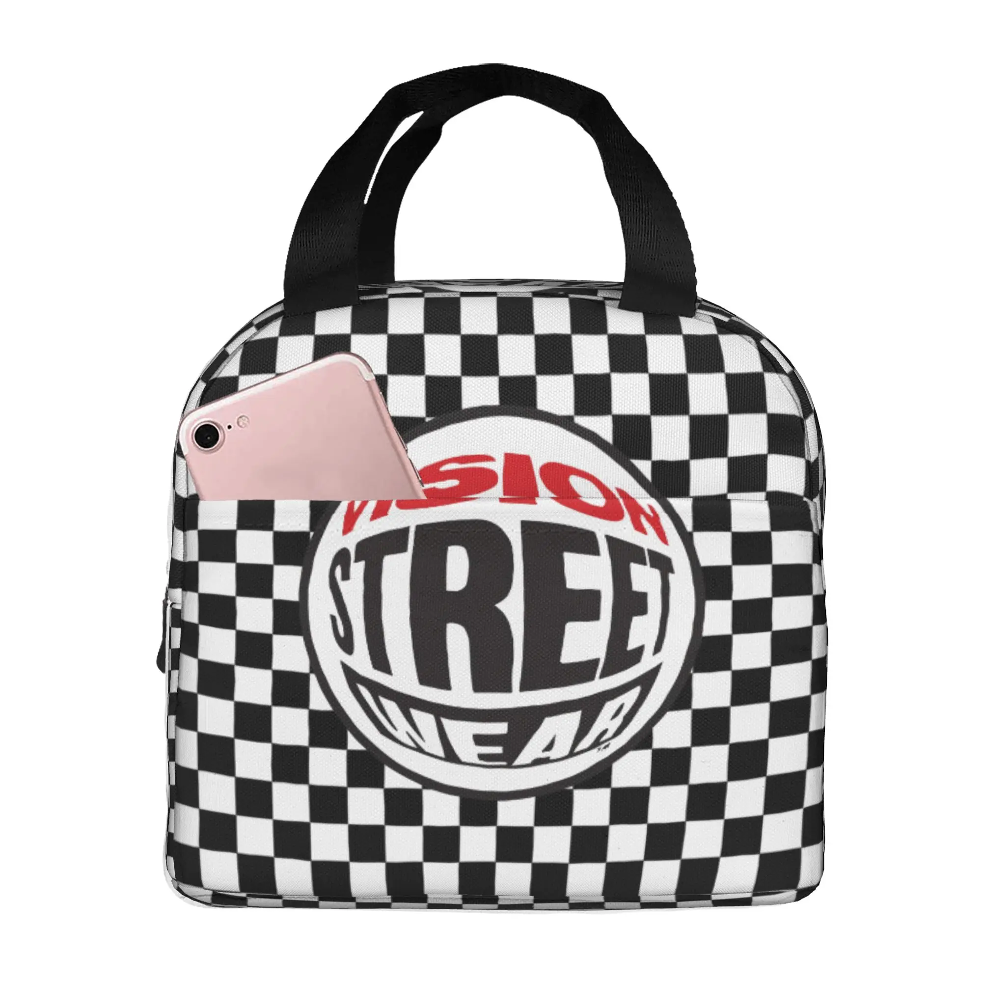 

Custom Cool Vision Street Wear Resuable Lunch Boxes Unisex Waterproof Thermal Cooler Food Insulated Lunch Bag School Student