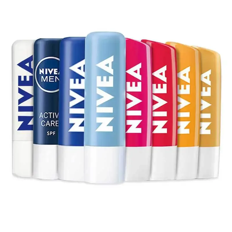 Nivea Bálsamo Labial Natural Hidratante, Óleo para Cuidados Lábios, Reparação Nutritiva, Beleza Rara, Batom para Mulheres e Homens, 4,8g