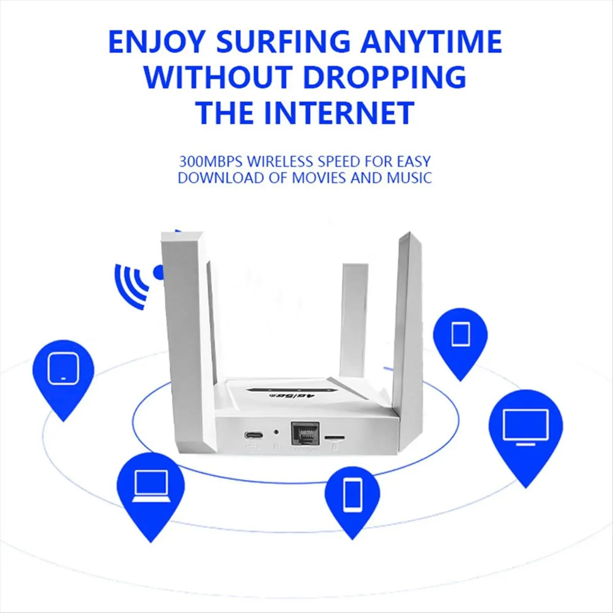 【~ New Y24A】4G 5G Cpe WiFi 6 Repeater 300MBPS Wireless Extender Wi-Fi Lte Repetidor Signal Booster Amplifier US Plug