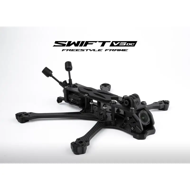 

Bcrow Swift V3-dc 5-дюймовая рама Fpv Flight Drone из углеродного волокна 3k-t700 Сверхлегкий 142 г для Dji-o4pro