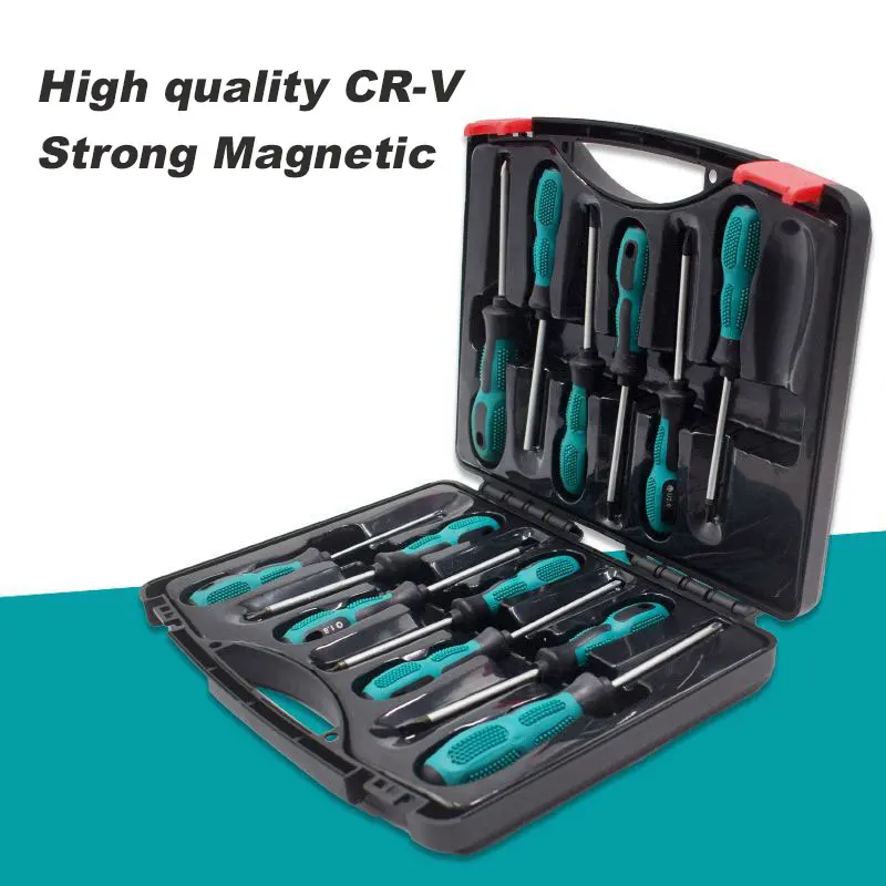 Special-shaped Screwdriver Set Magnetic Chrome-Vanadium Bits for Repair Y-Type Triangle Cross 2-Point box packing