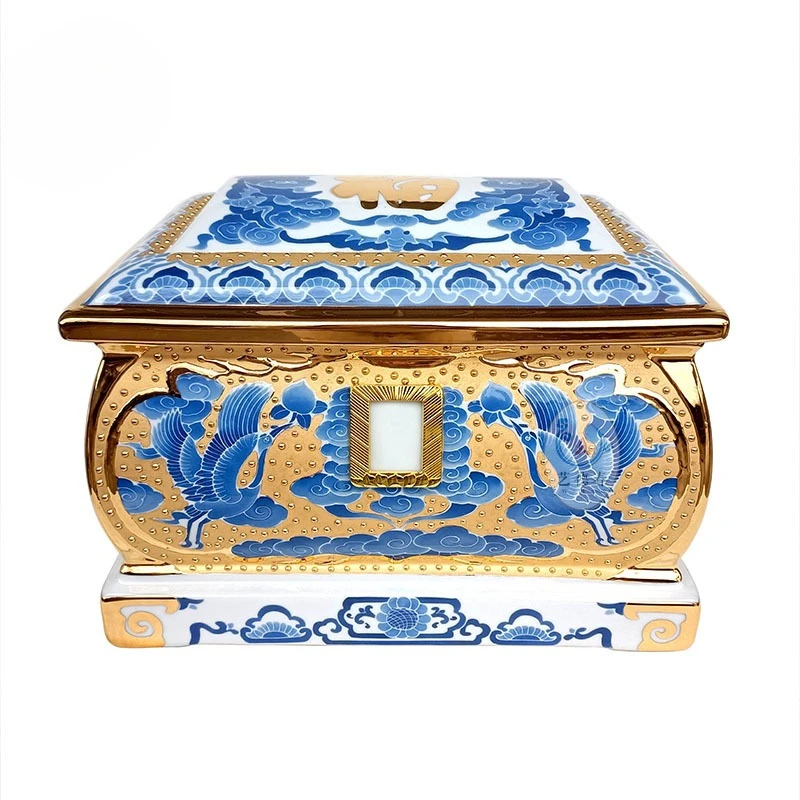 

urn ceramic high-end funeral home moisture-proof grave relocation life box