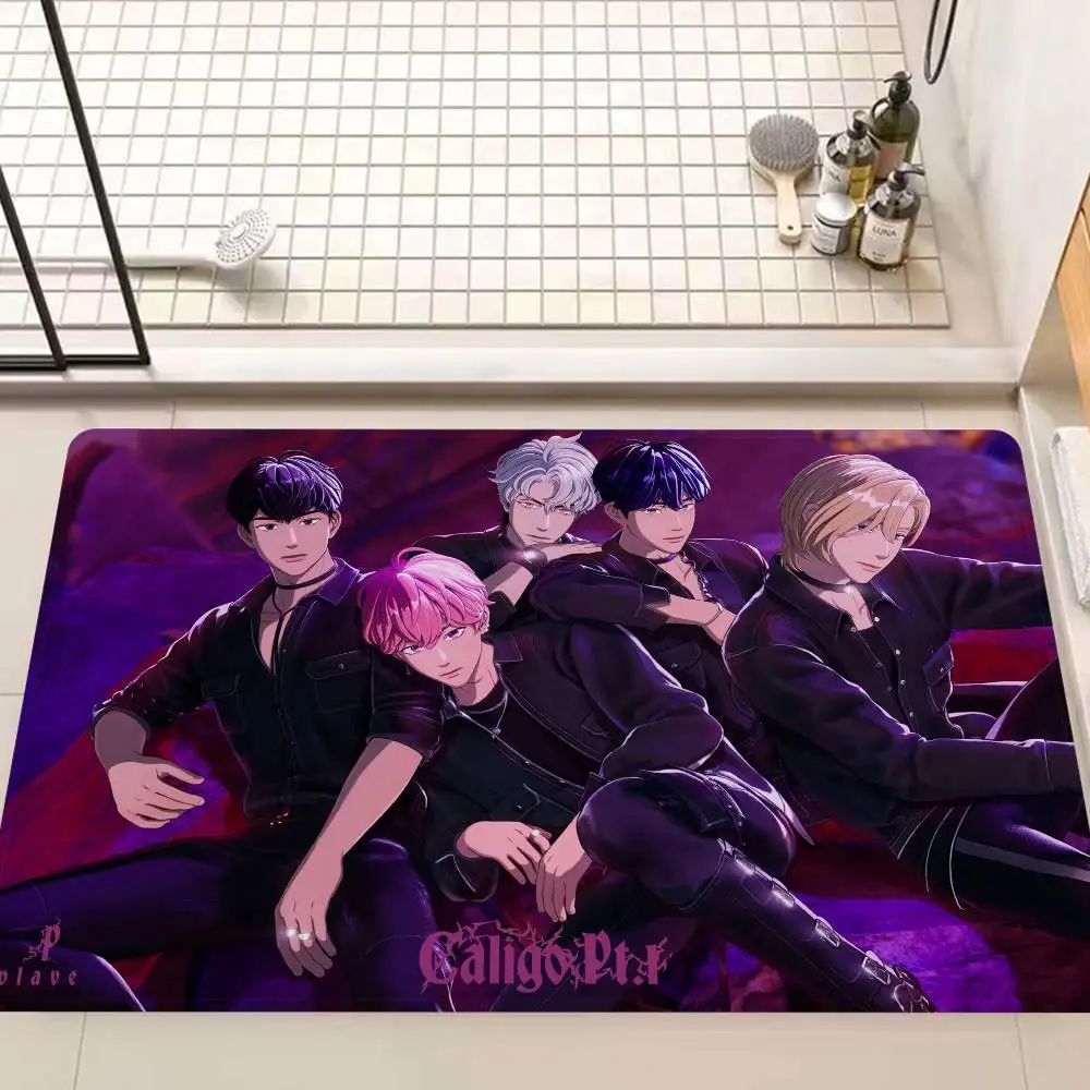 Virtual Boy Group P-PLAVEs ASTERUM Kpop Floor Carpet Nordic Style Home Doormat Bathroom-Toilet Mats Bedroom Hotel Decor Mat