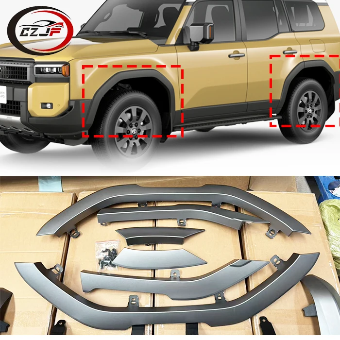 

CZJF Прочный новый колесный бровь Новая Мона Лиза для 2024 Prado LC250 Цвет белый Серый Черный Серебристый Материал ABS
