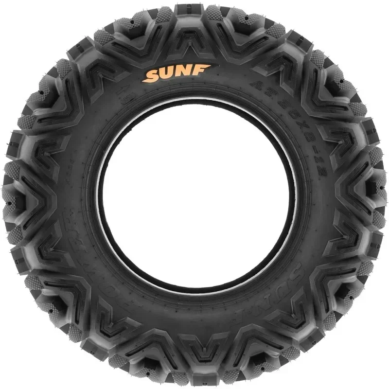 مجموعة جديدة مكونة من 4 إطارات لجميع التضاريس 25x8-12 أمامي و25x10-12 خلفي، بدون أنابيب A033,6 PR، #4