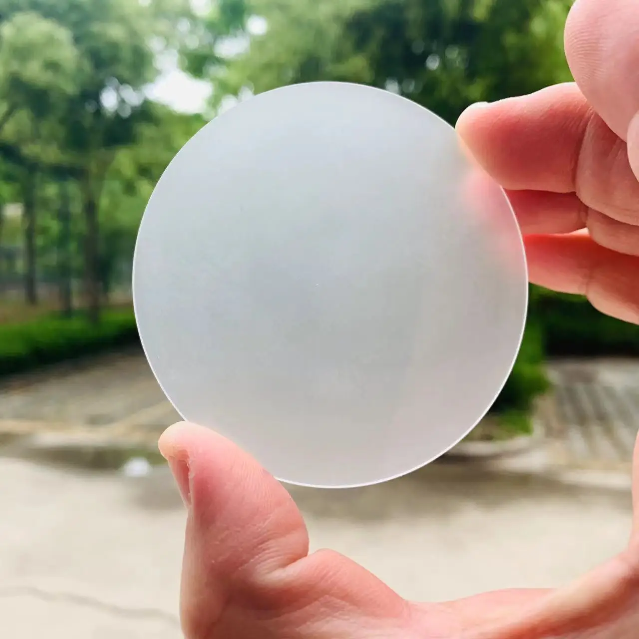 10Pcs Total Size Diameter 70mm Round 1.3mm Thick One Surface Polishing Another Matte Optical BK7 Window Glass