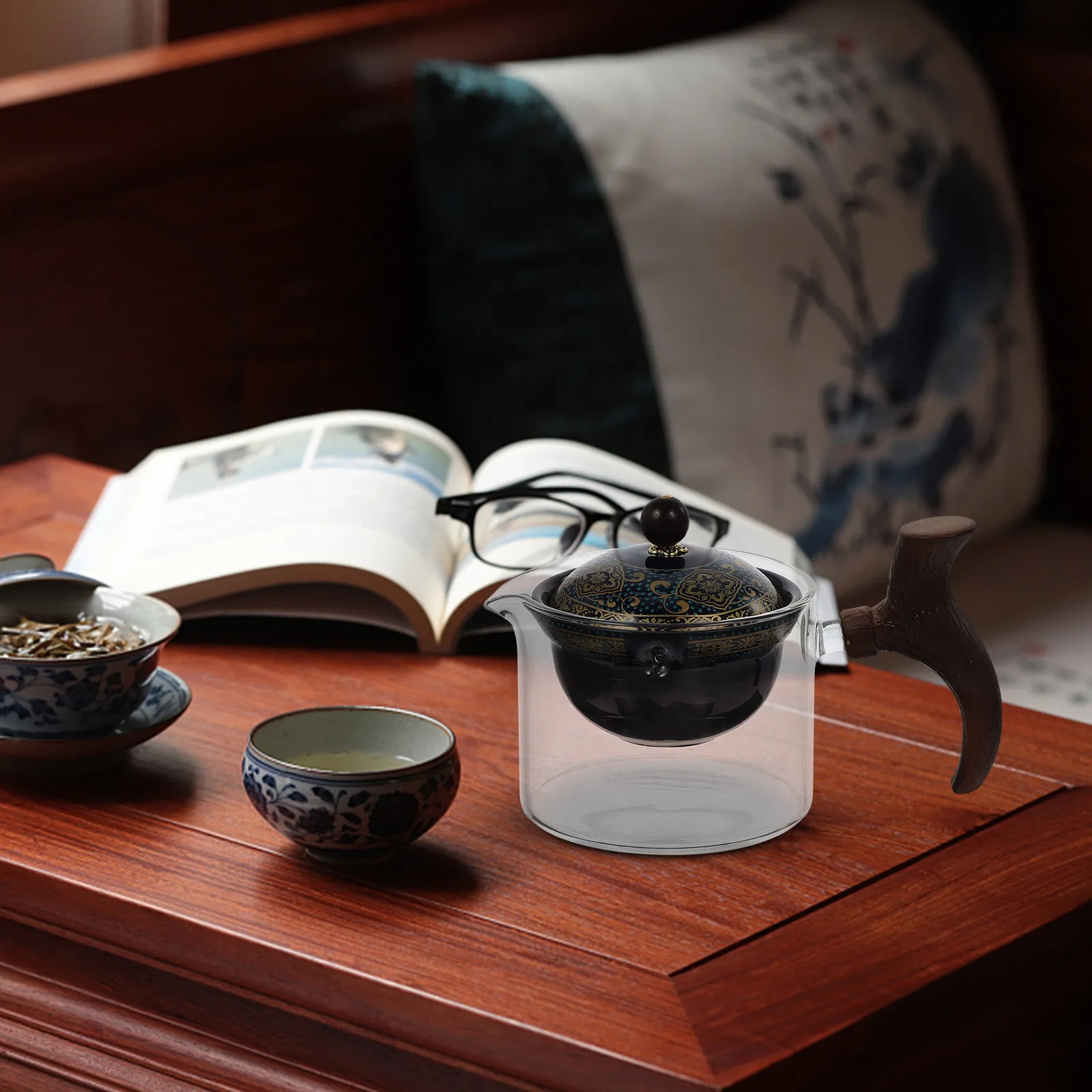 

Керамический чайник под дерево, безопасный, традиционный дизайн, с защитой от ожогов, большой объем, в китайском стиле, для путешествий