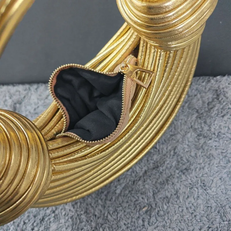 حقيبة حمل نسائية ذات تصميم متخصص Luxe Cuir Sac متعددة الوظائف Avec Bandoulière Amovible Et or Matteriel