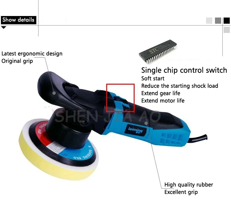 

Car Polisher 110V/220V Double Track Polishing Machine Car Beauty Car Polisher Cleaner Machine Power Tool S1P-DW01-180