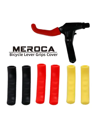 MEROCA 1Pair Bike Brake Lever Protective Silicone Bicycle Lever Grips Bicycle Brake Handle Cover Bicycle Accessories