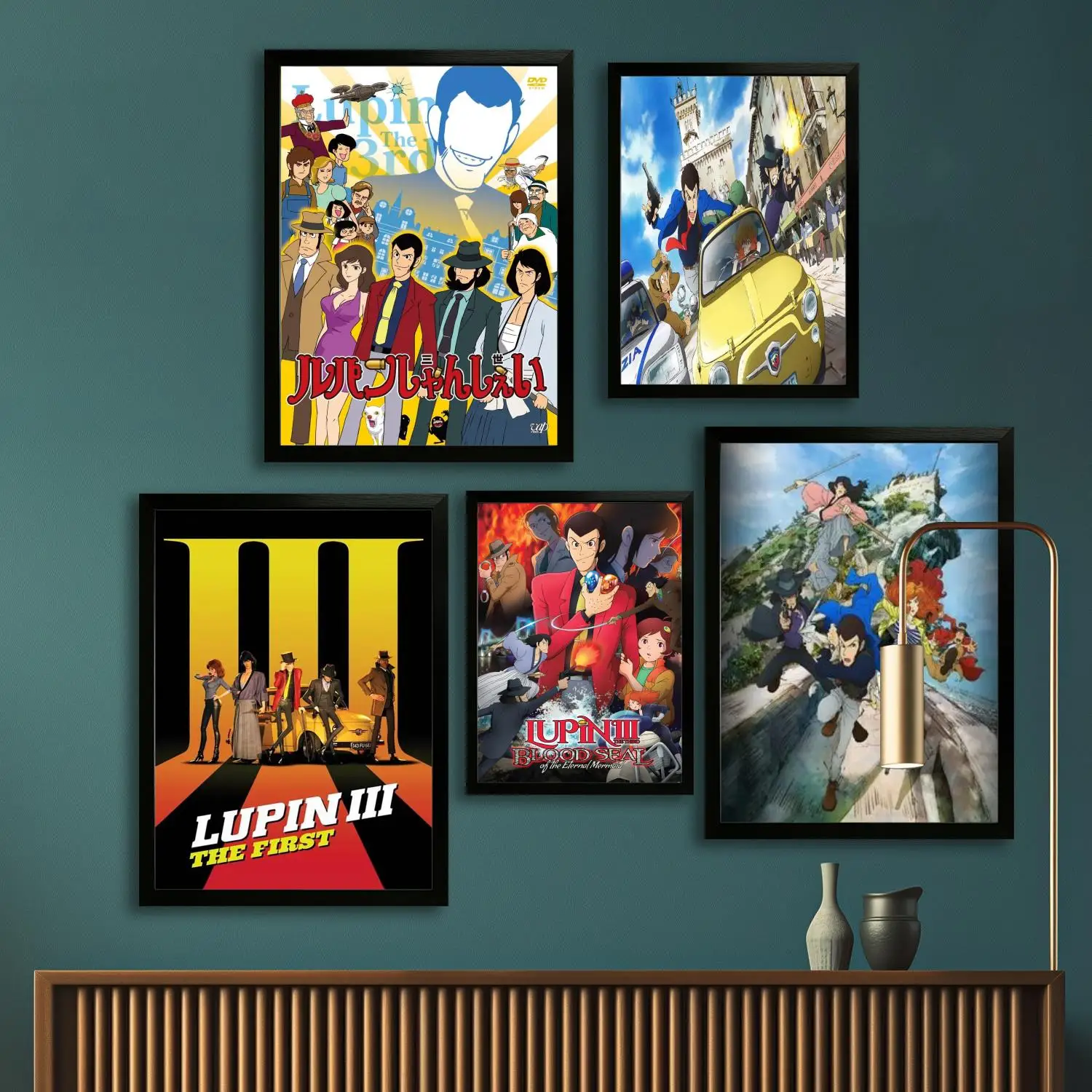 lupin 3 Canvas Art Poster and Wall Art, Picture Print, Modern Family Bedroom Decor, Posters,Decorative painting