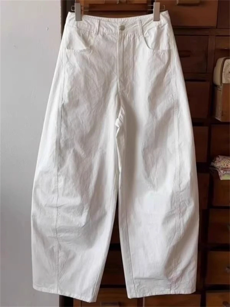 Plones Casus Hoados de Cintura Alta para Hombre y Mujer, Estilo Coreano de Verano, Plones de Nueve Puntos con Bo...