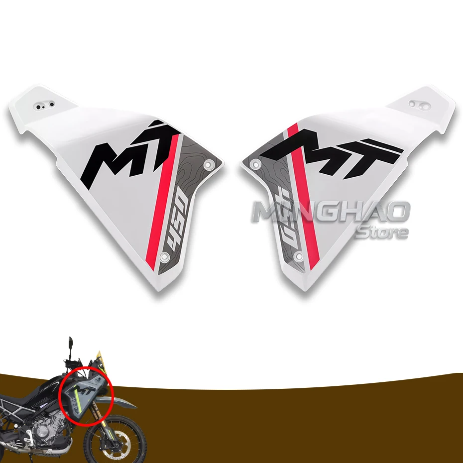 For CFMOTO 450MT Original Radiator Guards Left and Right protection Plate Deflector Cover plastic Parts Motorcycle Shell