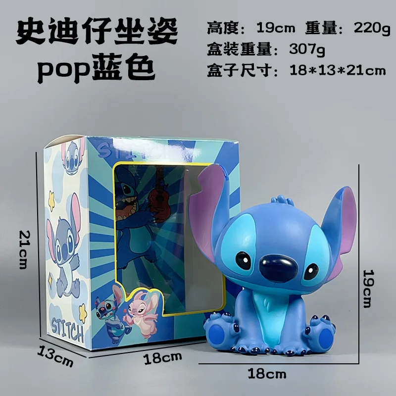 Figurines de dessin animé Lilo et Stitch Disney, nouvelle poupée de dessin animé, ornements de bureau tendance, jouets de collection Kawaii, cadeaux pour Couples