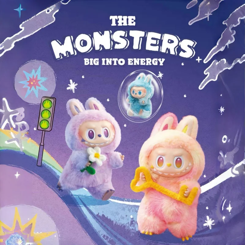 In Stock Genuine Labubu3.0 Original The Monster Labubu Series Big Into Energy Vinyl Face Blind Box Pendant  Girl's Birthday Gift