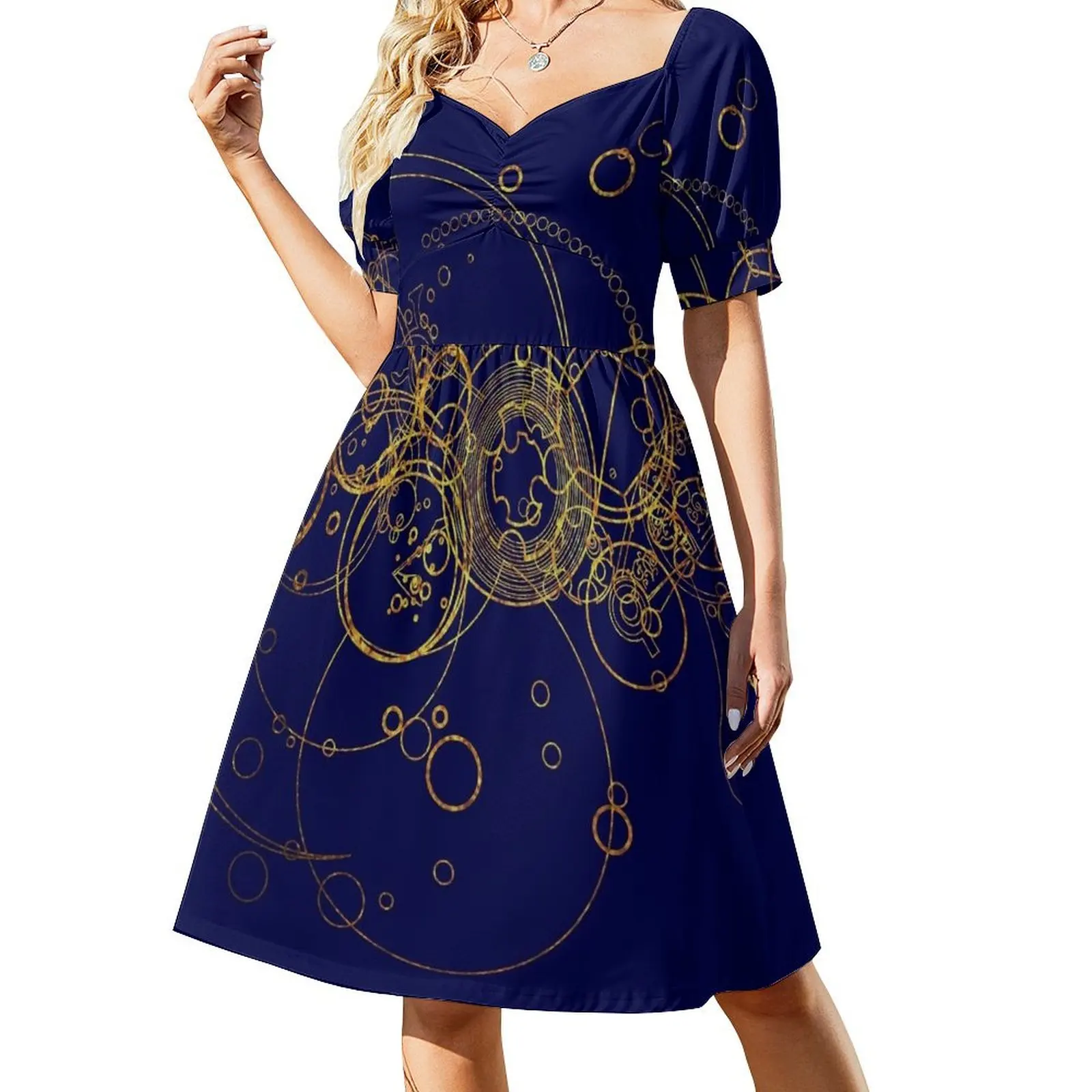 Time Lord Writing - transparent Short-Sleeved Dress elegant dresses plus sizes birthday dress