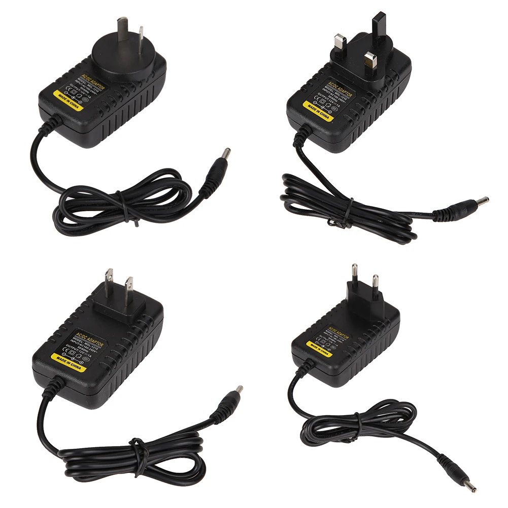 

Battery Charger Adapter 12V 1A Power Replacement Adapter EU/US Switch Power Charger 50/60HZ 3.5x1.3mm for KeyStep Keyboard
