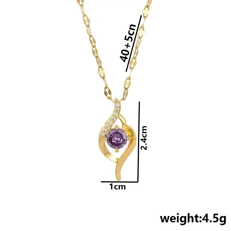 Новейшее модное и универсальное, легкое роскошное женское ожерелье-цепочка на ключицу из титановой стали.