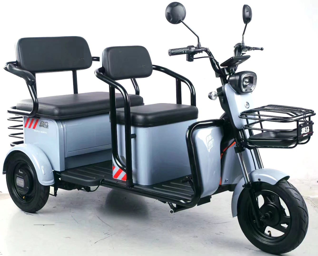 1000W electronic tricycle Adult with three Seat  Electric Tricycle Direct Sales Trunk electric Three wheel 