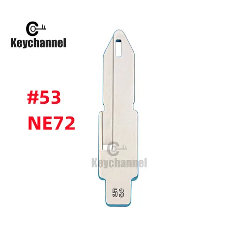 Keychanel 10шт NE72 # 53 лезвие ключа автомобиля KD для KD KEYDIY Xhorse, пульт дистанционного управления для Renault Peugeot 206 207 Citroen C2 No 53 откидной ключ