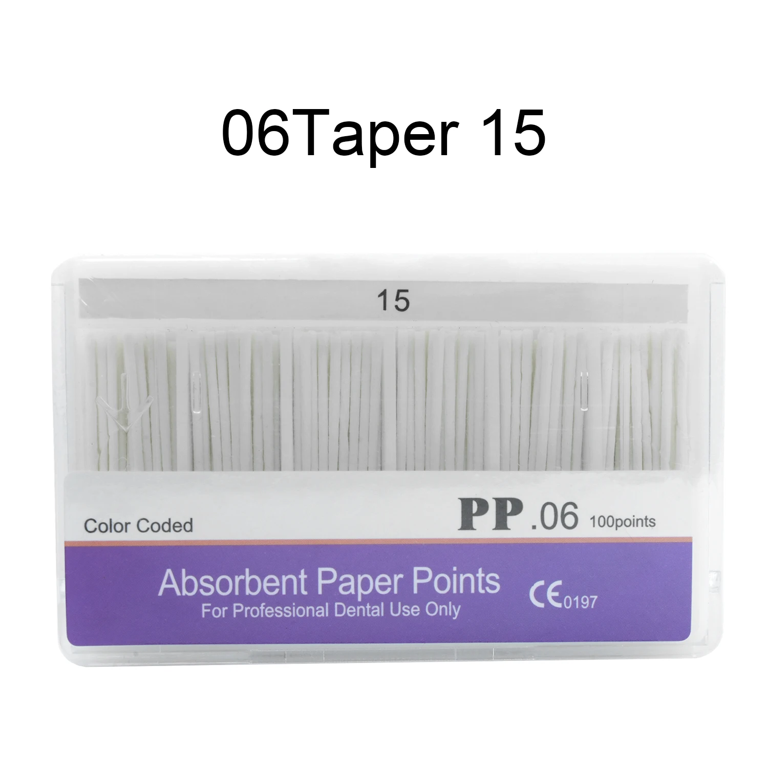 WELLCK 1 doos tandheelkundige absorberende papierpunten steriel gemengde maten 02 04 06 conus 15-40 #   Voor tandarts Gebruik tandheelkundematerialen