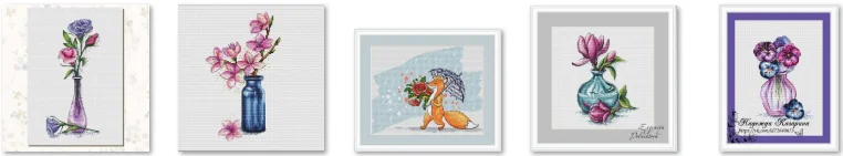 DIY Embroidery  White Canvas Needlework Sets Cross Stitch Set Tiger Gift   Flower-backed Rabbit 28-34