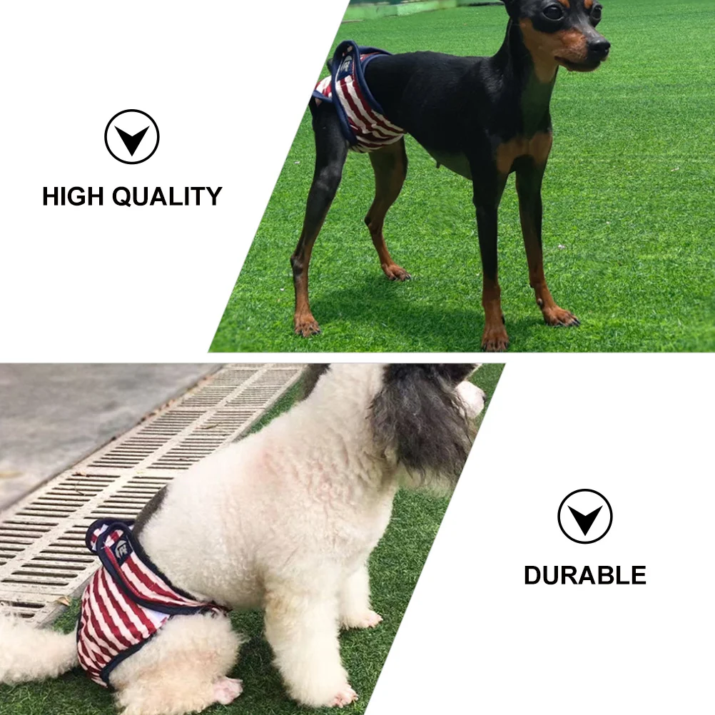 2pcs Pet Physiological Pants For Female Dogs Reusable Washable Dog Diaper Puppy Sanitary Pantie Leakproof Incontinence Heat