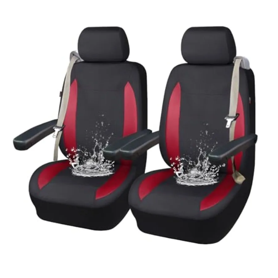 

AquaShield car seat Covers Set Waterproof Water Resistant arm Rest Compatible Shoulder Seatbelt Compatible Truck seat Protector